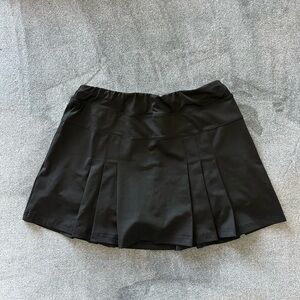 Athletic Black Mini Skirt for Women